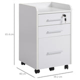 easycomfort easycomfort cassettiera portadocumento da ufficio bianca in legno 3 cassetti con chiavi e 5 ruote 39 2 x 40 x 65 4cm ean 8054144130576