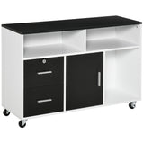 easycomfort easycomfort mobile porta stampante con cassetti mobiletto multiuso nero e bianco ean 8054144130248