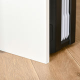 easycomfort easycomfort scrivania per pc con ripiano tastiera bianco rovere