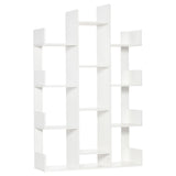 easycomfort easycomfort mobile libreria ad albero con 13 ripiani in legno truciolare 96x30x150cm