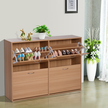 easycomfort easycomfort scarpiera salvaspazio capacita 24 ingresso e camera da letto legno 120x24x81cm
