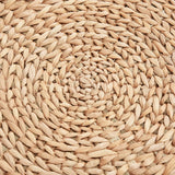 easycomfort easycomfort pouf contenitore rotondo stile boho con rivestimento naturale tavolino da salotto 43x43cm kaki