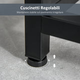 easycomfort easycomfort tavolo consolle per ingresso con 2 cassetti in legno bianco e metallo nero ean 8054144132648