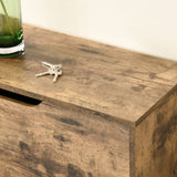 easycomfort easycomfort mobile scarpiera salvaspazio a 3 ante con mensole regolabili per 12 18 scarpe in legno marrone rustico