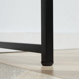 easycomfort easycomfort consolle moderna per ingresso e soggiorno con 2 cassetti in metallo 100x30x75cm nero