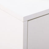 easycomfort easycomfort mobile scarpiera moderno per 12 paia di scarpe con 2 ante a ribalta e cassetto 76x26x110 cm bianco