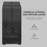 easycomfort easycomfort mobiletto multiuso per casa e ufficio con 2 cassetti e 2 armadietti apertura a pressione 79x36x74cm
