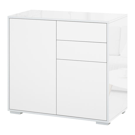 easycomfort easycomfort mobiletto armadietto multiuso 2 cassetti e 2 armadietti apertura a pressione mobile per soggiorno cucina ufficio
