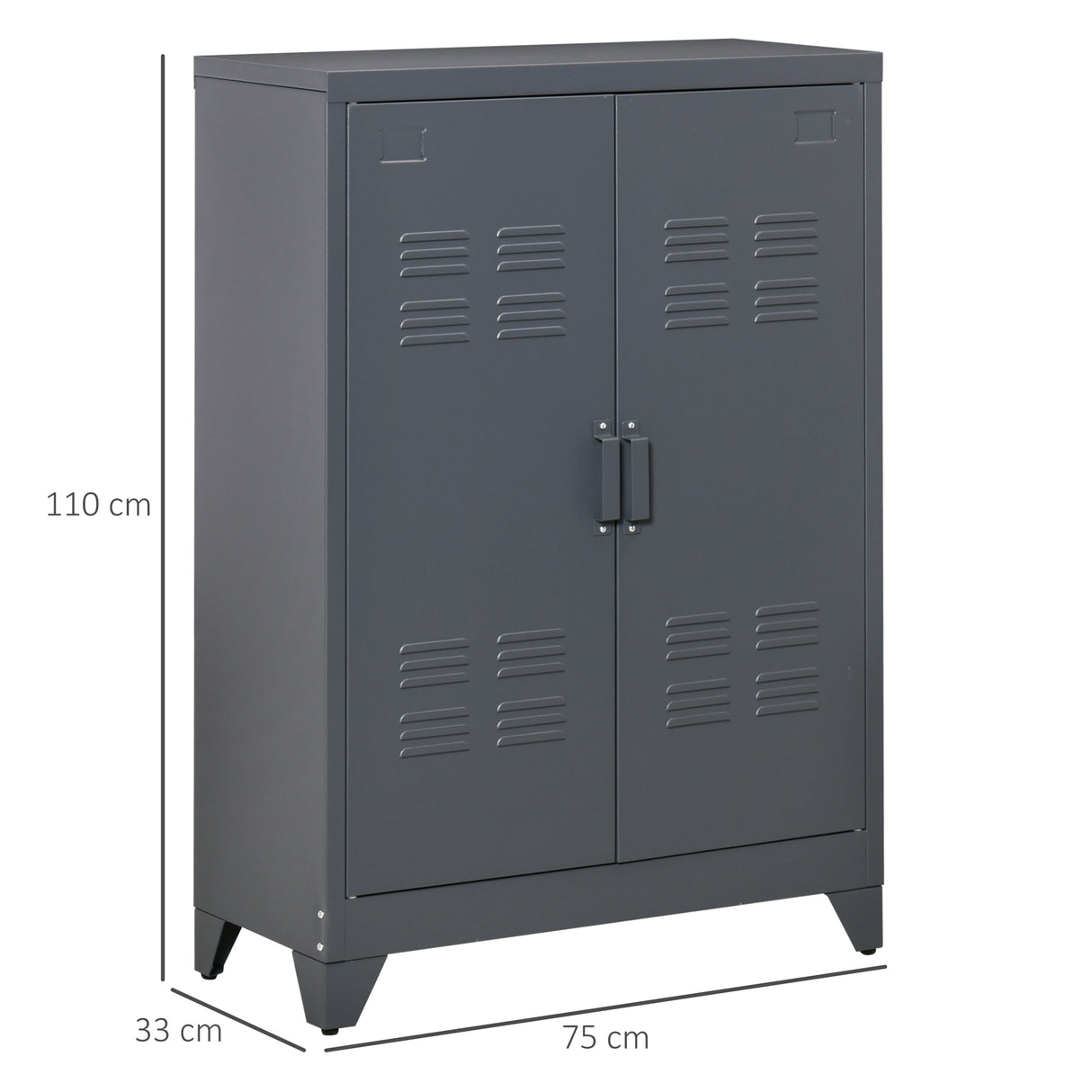 easycomfort easycomfort mobiletto multiuso a 2 ante stile industriale armadietto metallico per casa e garage grigio