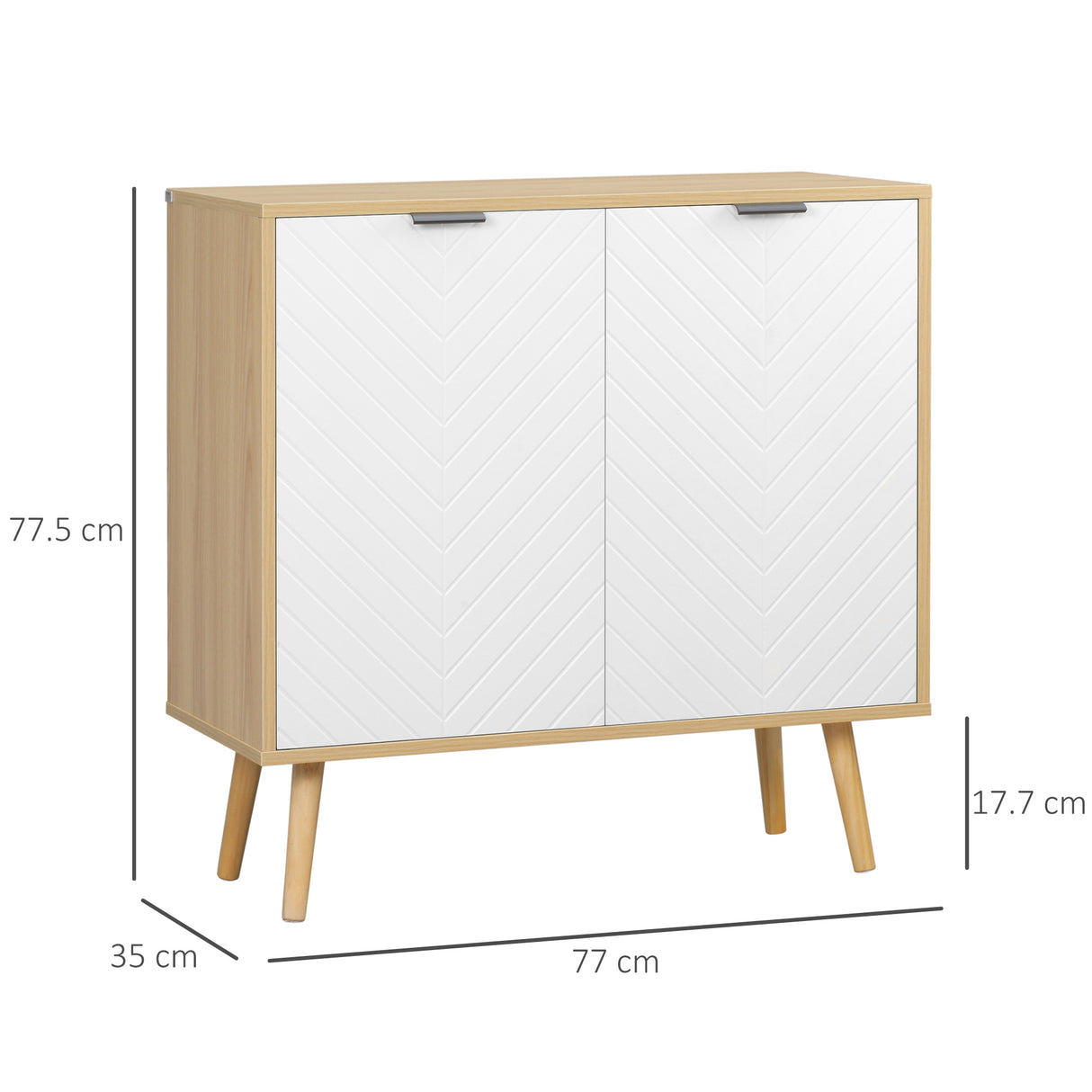 easycomfort easycomfort mobile multiuso moderno in truciolato e legno di pino con ripiano interno regolabile su 3 livelli 77x35x77 5 cm