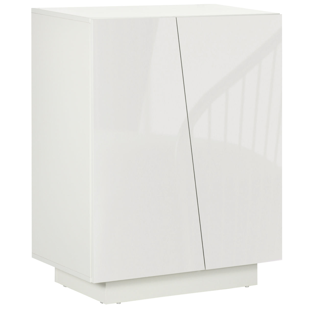 easycomfort easycomfort mobiletto multiuso in truciolato bianco a 3 livelli con ripiano regolabile su 3 livelli 70x40x88 cm