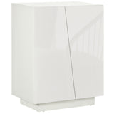 easycomfort easycomfort mobiletto multiuso in truciolato bianco a 3 livelli con ripiano regolabile su 3 livelli 70x40x88 cm