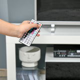 easycomfort easycomfort mobile porta tv con luci a led di 20 colori e telecomando per televisioni fino 55 bianco