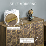 easycomfort easycomfort mobile da ingresso moderno con decori dorati e gambe in acciaio 99x39x75 5cm