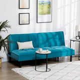 easycomfort easycomfort divano letto 3 posti con schienale reclinabile in velluto verde legno e acciaio
