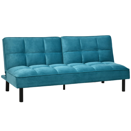 easycomfort easycomfort divano letto 3 posti con schienale reclinabile in velluto verde legno e acciaio