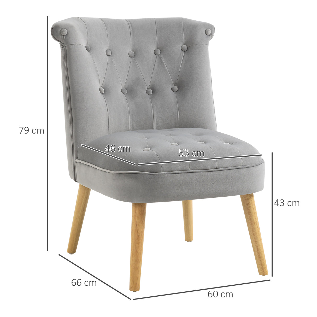 easycomfort easycomfort sedia moderna per soggiorno e sala da pranzo con seduta imbottita e tessuto vellutato 60x66x79 cm grigia