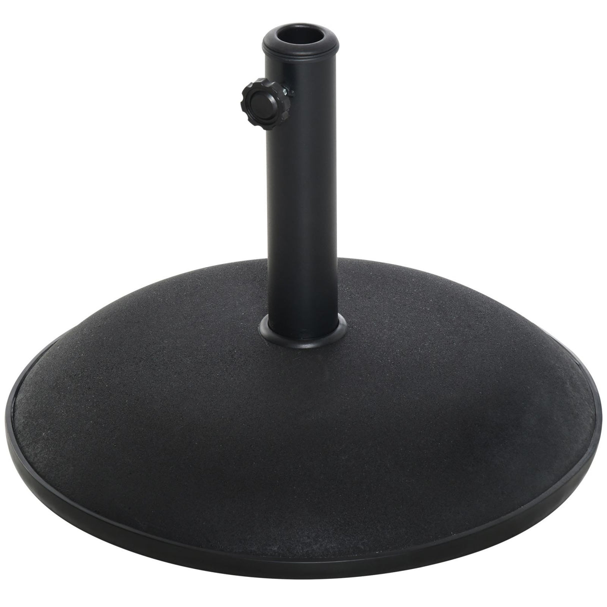 easycomfort easycomfort base per ombrellone da giardino in cemento per ombrelloni con palo di 35mm 38mm 48mm nero 50x37cm