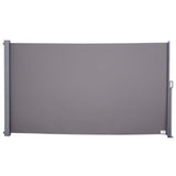easycomfort easycomfort tenda da sole laterale e avvolgibile protezione vento privacy 3x1.6m grigio