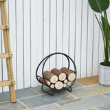 easycomfort easycomfort portalegna in ferro per interni ed esterni nero