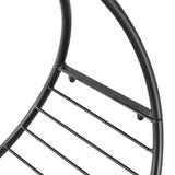 easycomfort easycomfort portalegna in ferro per interni ed esterni nero