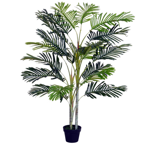 easycomfort pianta finta palma artificiale in vaso da 150cm per interni ed esterni