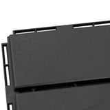 easycomfort easycomfort set 9 mattonelle a incastro per terrazzo 30x30x2cm 0.81 mq nero