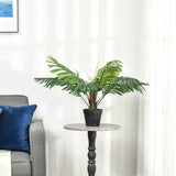 easycomfort easycomfort palma in plastica decorativa pianta tropicale finta con vaso