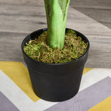 easycomfort easycomfort monstera artificiale 13 foglie e vaso alta 85cm per interno ed esterno