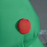 easycomfort easycomfort babbo natale gonfiabile con albero 150cm con luci led rosso