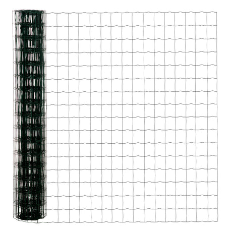 easycomfort easycomfort rete di recinzione in acciaio e pvc per spazi esterni rotolo da 25m e altezza 1 7m verde
