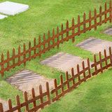 easycomfort staccionata in legno di pino da 12 pezzi per aiuole giardino e orto altezza 34cm