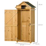 easycomfort easycomfort capanno da giardino porta attrezzi in legno impermeabile 77x54 2x179cm giallo