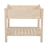 easycomfort easycomfort orto fioriera pensile urbano in legno con fodera in tessuto 91x91x81cm