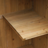 easycomfort easycomfort casetta porta attrezzi da giardino in legno impermeabile con porte e mensole