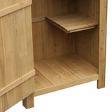 easycomfort easycomfort casetta porta attrezzi da giardino in legno impermeabile con porte e mensole