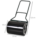 easycomfort easycomfort rullo da giardino in metallo nero serbatoio 60 l 50 cm