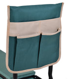 easycomfort easycomfort inginocchiatoio panca da giardino pieghevole con tasca porta attrezzi