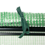 easycomfort serra da giardino con copertura in pe picchetti e bordi estesi 120x60x60cm verde