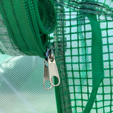 easycomfort easycomfort serra a tunnel con copertura pe e struttura in acciaio porta avvolgibile e 6 finestre 3 5x3x2m verde