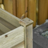 easycomfort fioriera rialzata in legno con gambe e ripiano inferiore per giardino e balcone 91x51x76cm 33183