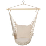 easycomfort easycomfort amaca altalena imbottita in corda per interni ed esterni bianca