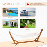 easycomfort supporto amaca 4m pieghevole e regolabile su 3 livelli in legno