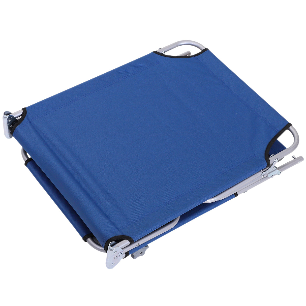 easycomfort easycomfort lettino prendisole da giardino sdraio pieghevole con tettuccio blu