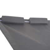 easycomfort easycomfort lettino sdraio prendisole matrimoniale con tettuccio regolabile grigio