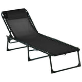 easycomfort easycomfort lettino prendisole in acciaio e tessuto traspirante con schienale reclinabile 197x58x26 cm nero