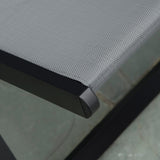 easycomfort easycomfort set 2 sedie poltrona sdraio da esterni pieghevoli e reclinabili in alluminio grigio 96 5 x 58 x 91 5cm