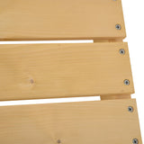 easycomfort easycomfort panchina da esterni impermeabile 2 posti in legno di abete 110x38x35cm