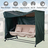 easycomfort easycomfort telo di copertura per dondolo in tessuto oxford impermeabile 205x124x164cm