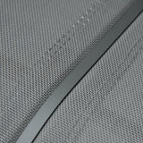 easycomfort panchina a dondolo da giardino a 3 posti in metallo e tessuto a rete traspirante 151x75x85cm grigio 33093
